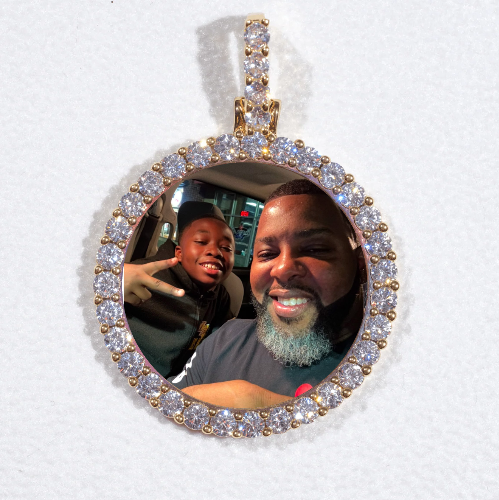 3D CIRCLE CUSTOM PICTURE PENDANT SMALL SIZE
