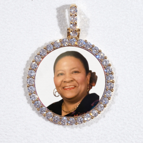 3D CIRCLE CUSTOM PICTURE PENDANT SMALL SIZE