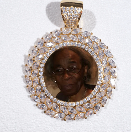 Large 3D Wheat Ear Custom Picture Pendant
