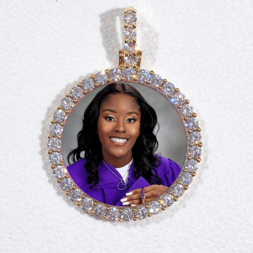 3D CIRCLE CUSTOM PICTURE PENDANT SMALL SIZE