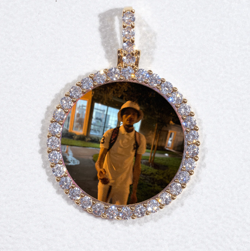 3D CIRCLE CUSTOM PICTURE PENDANT SMALL SIZE