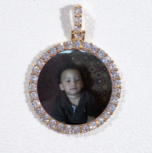 3D CIRCLE CUSTOM PICTURE PENDANT SMALL SIZE