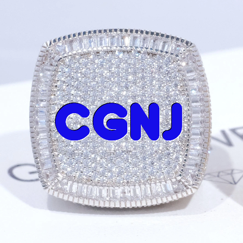 CUSTOM LETTER 3D ICED RING