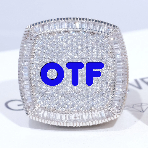 CUSTOM LETTER 3D ICED RING