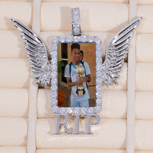 RIP WING 3D CUSTOM PICTURE PENDANT