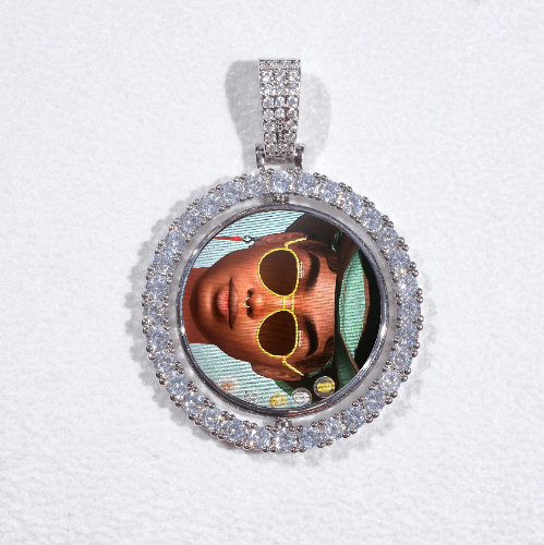 3D Spinning 2-Faced Custom Picture Pendant