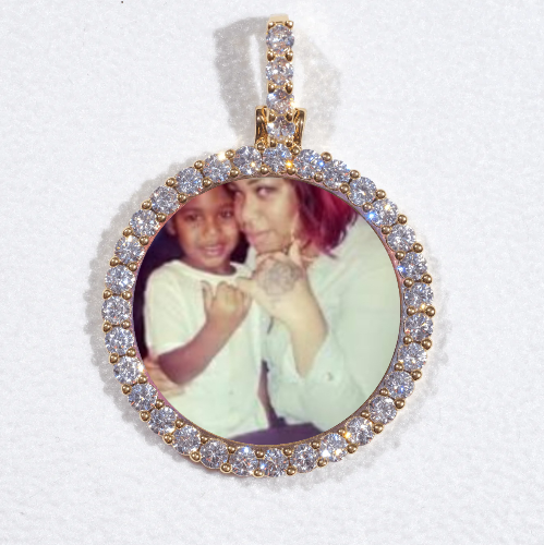 3D CIRCLE CUSTOM PICTURE PENDANT SMALL SIZE