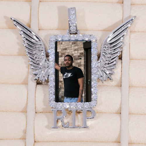RIP WING 3D CUSTOM PICTURE PENDANT
