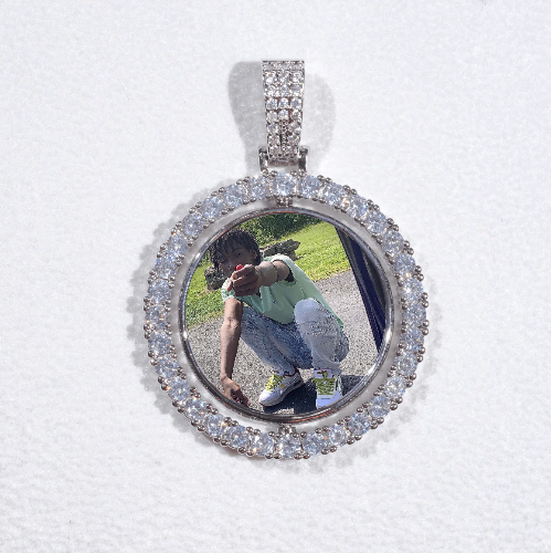 3D Spinning 2-Faced Custom Picture Pendant