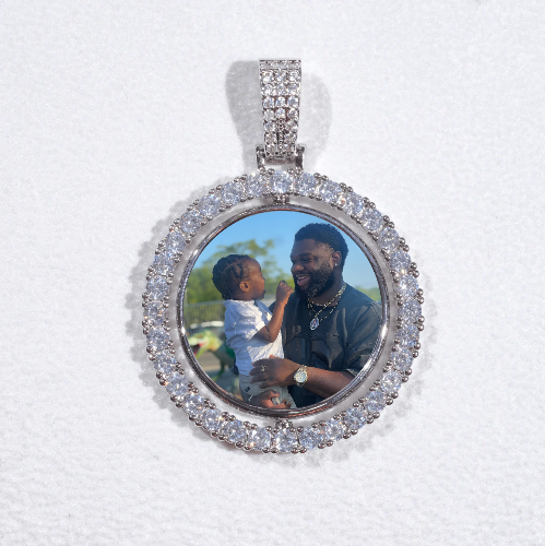3D Spinning 2-Faced Custom Picture Pendant