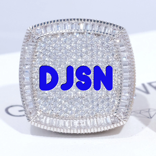 CUSTOM LETTER 3D ICED RING