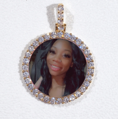 3D CIRCLE CUSTOM PICTURE PENDANT SMALL SIZE