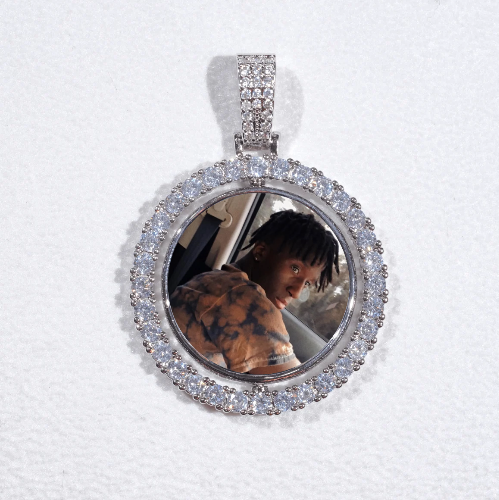 3D Spinning 2-Faced Custom Picture Pendant