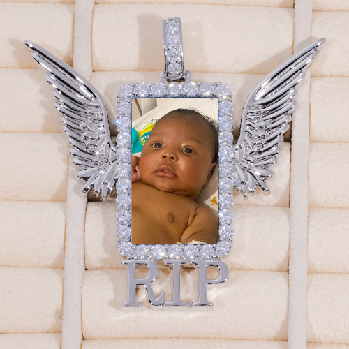 RIP WING 3D CUSTOM PICTURE PENDANT