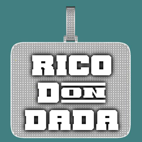 CUSTOM LETTER NECKLACE 3D BIG SQUARE