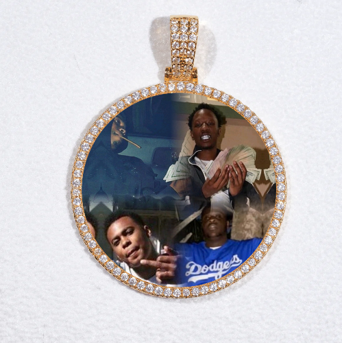 MEDIUM 3D CIRCLE CUSTOM PICTURE PENDANT