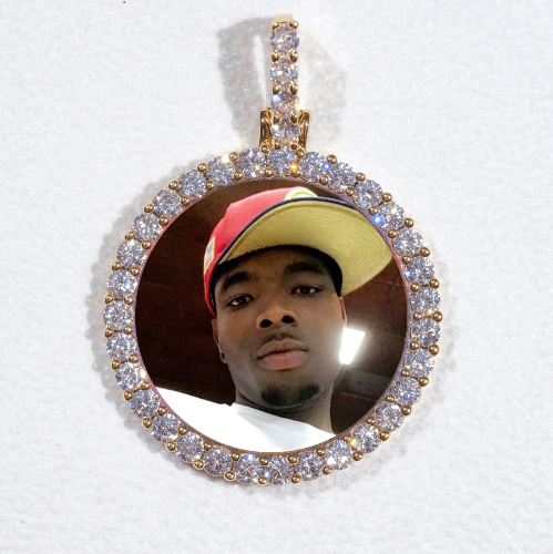 3D CIRCLE CUSTOM PICTURE PENDANT SMALL SIZE
