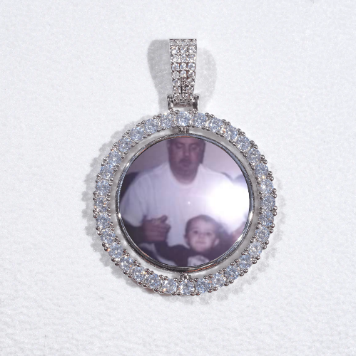 3D Spinning 2-Faced Custom Picture Pendant