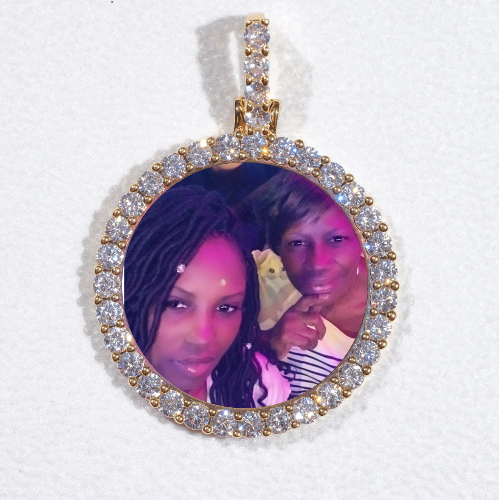 3D CIRCLE CUSTOM PICTURE PENDANT SMALL SIZE