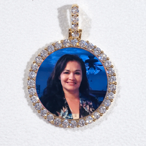 3D CIRCLE CUSTOM PICTURE PENDANT SMALL SIZE