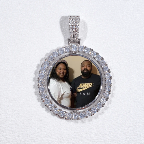 3D Spinning 2-Faced Custom Picture Pendant
