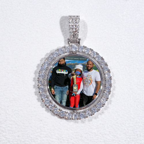 3D Spinning 2-Faced Custom Picture Pendant