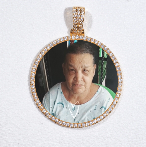 MEDIUM 3D CIRCLE CUSTOM PICTURE PENDANT