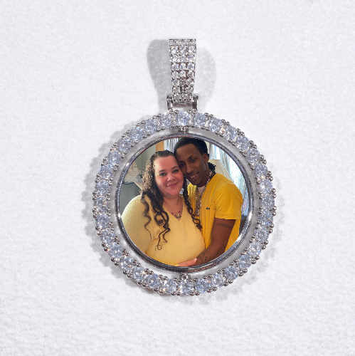3D Spinning 2-Faced Custom Picture Pendant