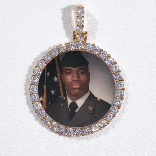3D CIRCLE CUSTOM PICTURE PENDANT SMALL SIZE