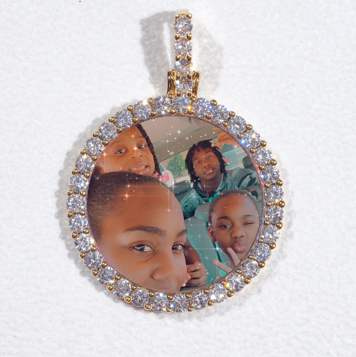 3D CIRCLE CUSTOM PICTURE PENDANT SMALL SIZE