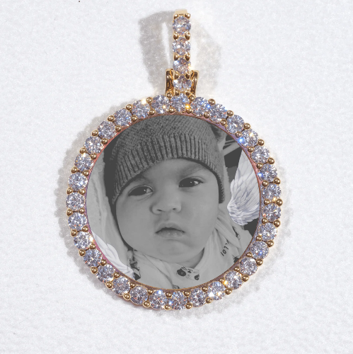 3D CIRCLE CUSTOM PICTURE PENDANT SMALL SIZE