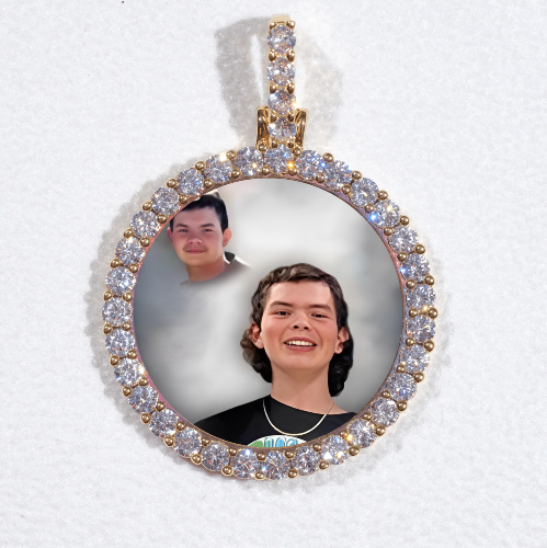3D CIRCLE CUSTOM PICTURE PENDANT SMALL SIZE