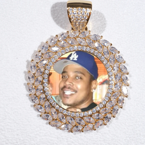 Large 3D Wheat Ear Custom Picture Pendant