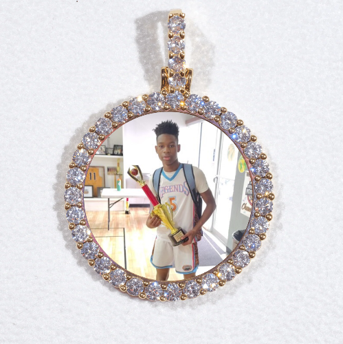 3D CIRCLE CUSTOM PICTURE PENDANT SMALL SIZE