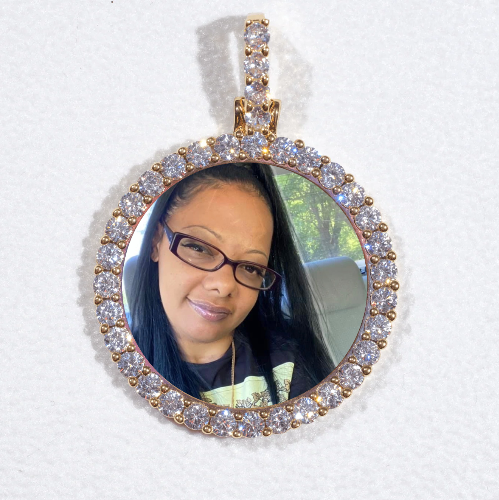 3D CIRCLE CUSTOM PICTURE PENDANT SMALL SIZE