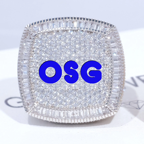 CUSTOM LETTER 3D ICED RING