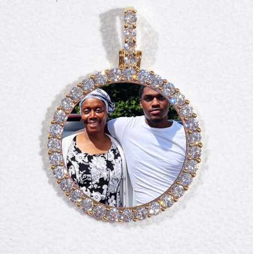 3D CIRCLE CUSTOM PICTURE PENDANT SMALL SIZE