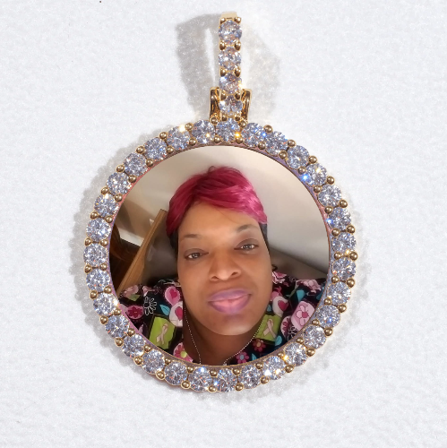 3D CIRCLE CUSTOM PICTURE PENDANT SMALL SIZE