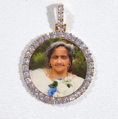 3D CIRCLE CUSTOM PICTURE PENDANT SMALL SIZE