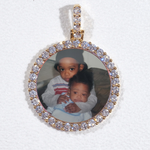3D CIRCLE CUSTOM PICTURE PENDANT SMALL SIZE