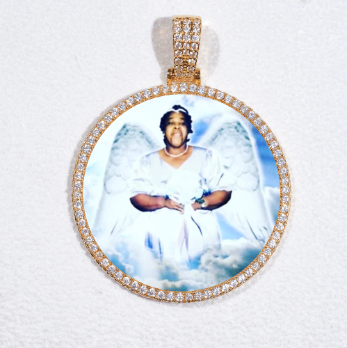MEDIUM 3D CIRCLE CUSTOM PICTURE PENDANT