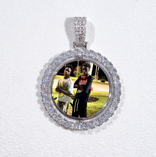 3D Spinning 2-Faced Custom Picture Pendant