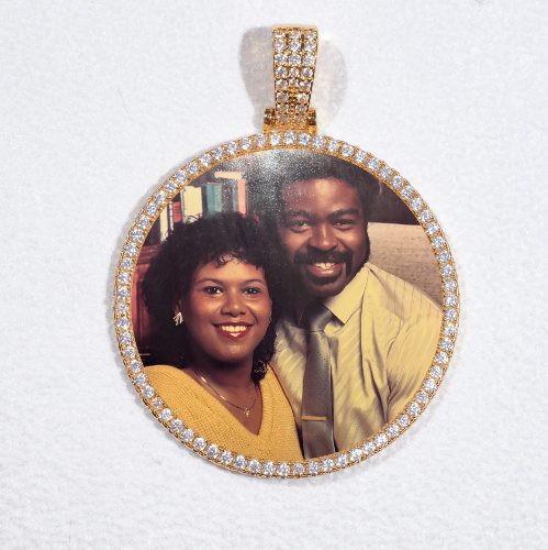 MEDIUM 3D CIRCLE CUSTOM PICTURE PENDANT