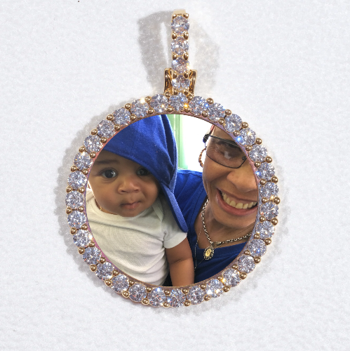 3D CIRCLE CUSTOM PICTURE PENDANT SMALL SIZE