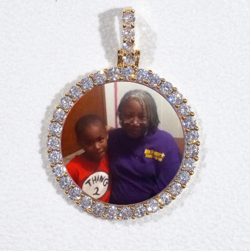 3D CIRCLE CUSTOM PICTURE PENDANT SMALL SIZE