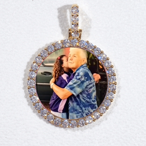 3D CIRCLE CUSTOM PICTURE PENDANT SMALL SIZE