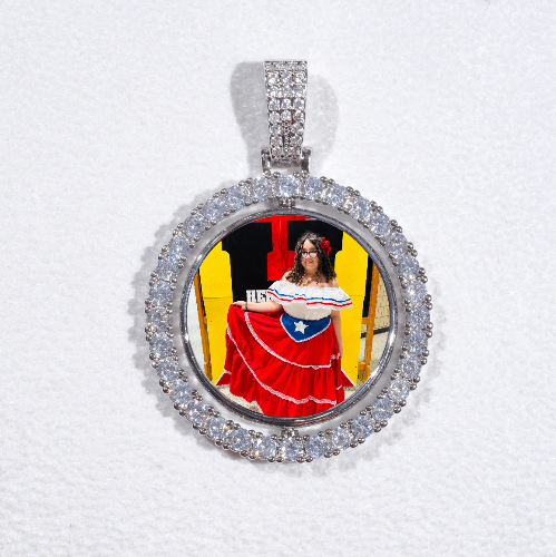 3D Spinning 2-Faced Custom Picture Pendant
