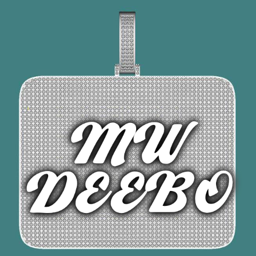 CUSTOM LETTER NECKLACE 3D BIG SQUARE