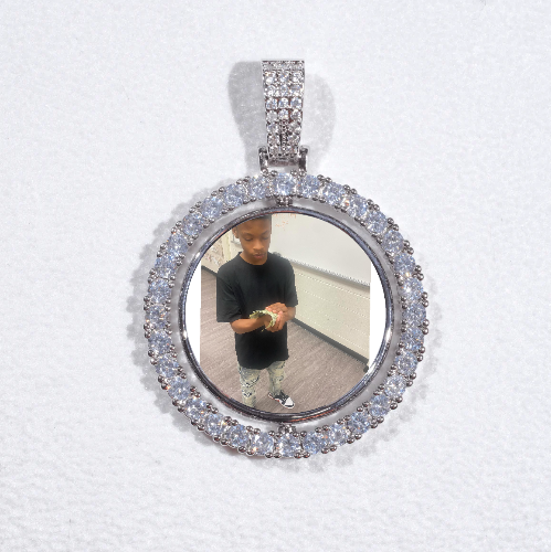 3D Spinning 2-Faced Custom Picture Pendant