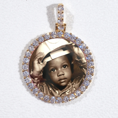 3D CIRCLE CUSTOM PICTURE PENDANT SMALL SIZE